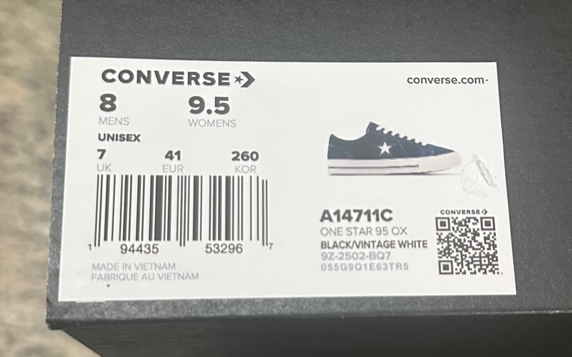 컨버스 원스타 블랙 260 상품이미지4