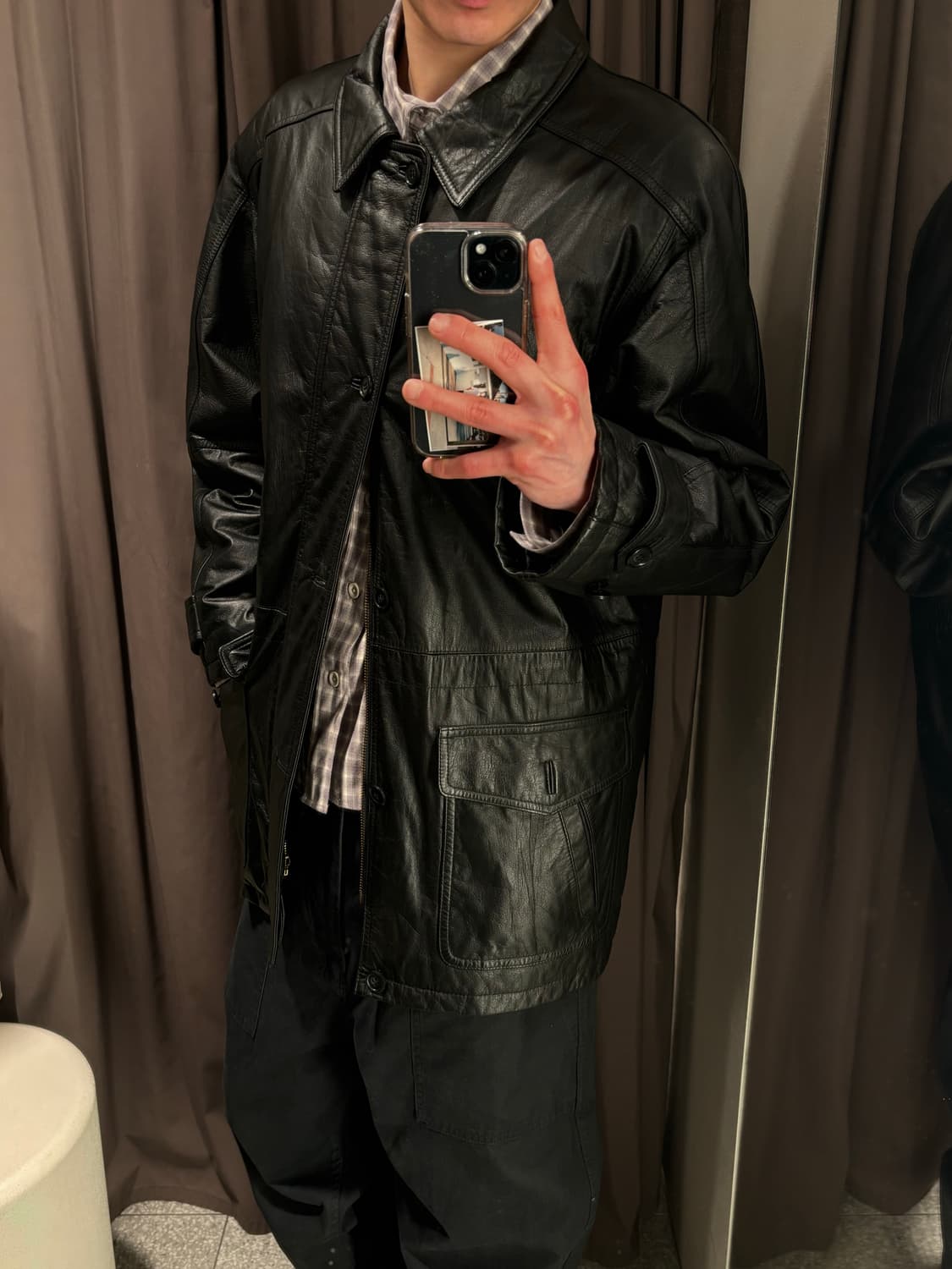 vtg lambskin carcoat 상품이미지2