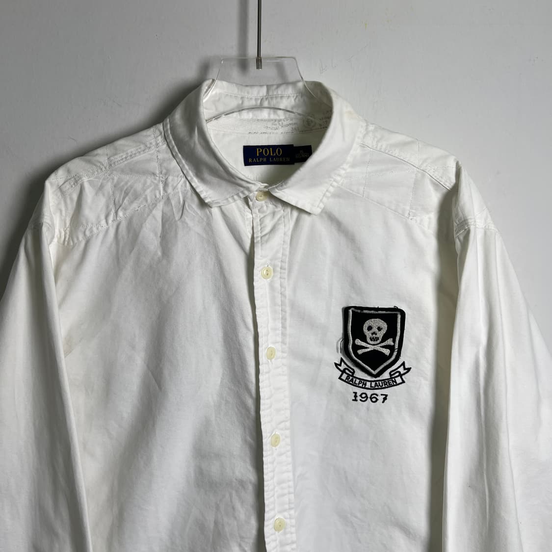 폴로 랄프로렌 스컬 자수 셔츠 XL 상품이미지4