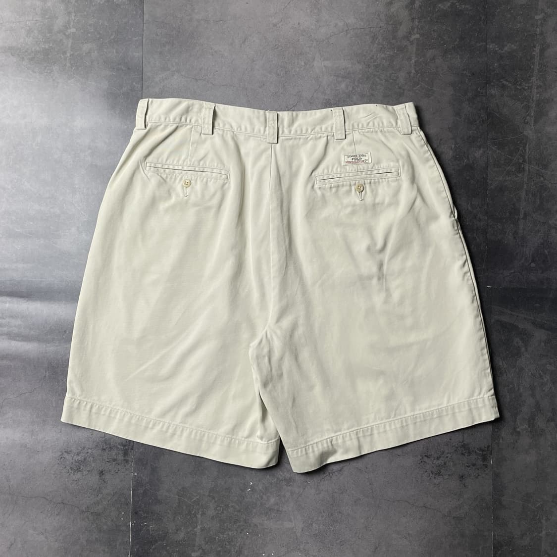 RALPH LAUREN 랄프로렌 아이보리 코튼 하프팬츠 A01040 상품이미지5