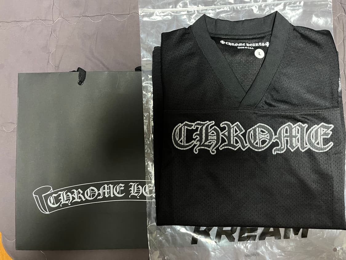 L / 크롬하츠 메쉬 스타디움 저지 블랙 상품이미지4