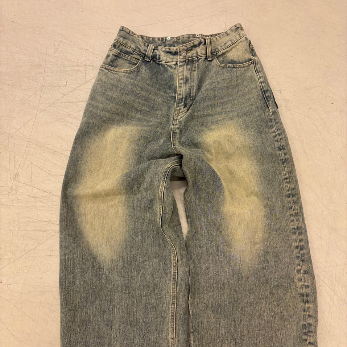 메종미네드 워싱 와이드 데님 팬츠 상품이미지2