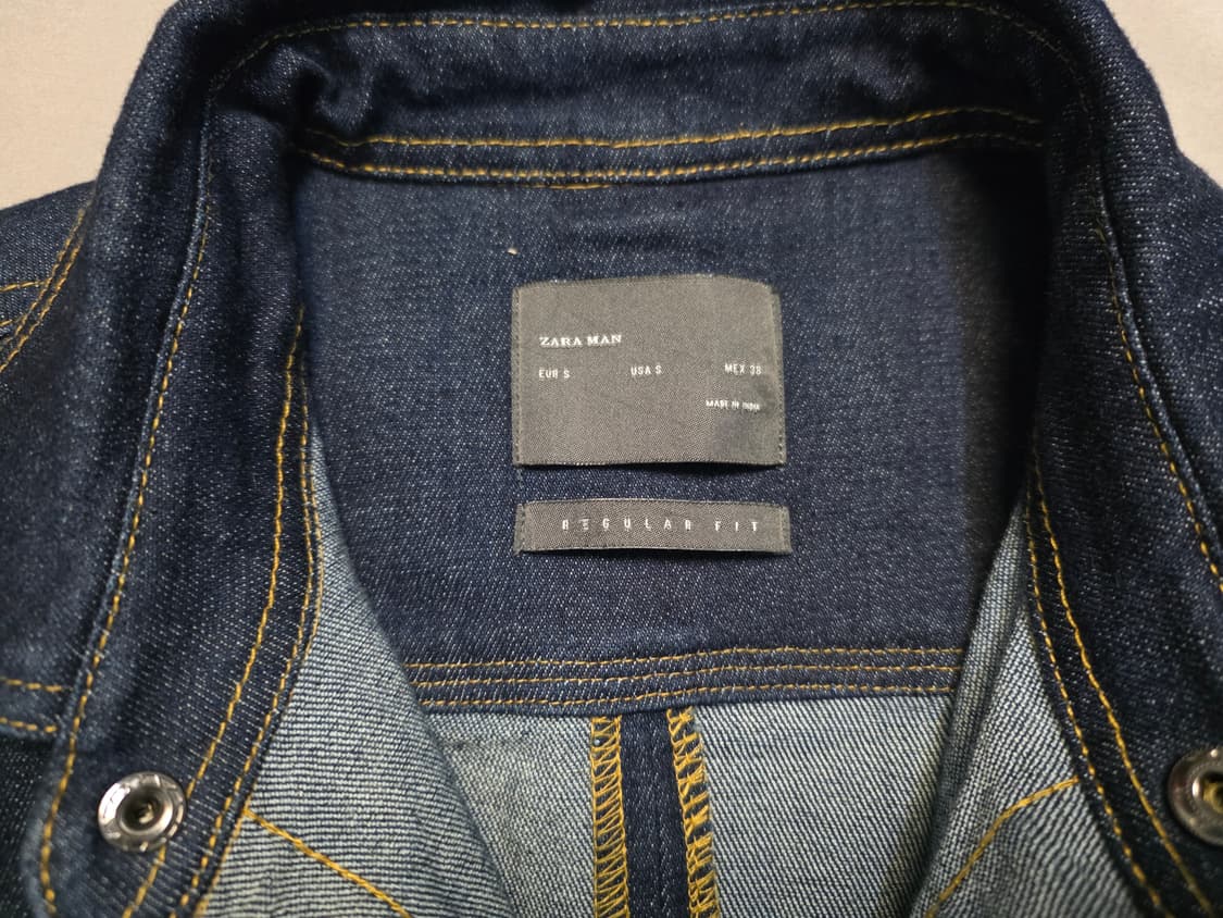 자라 데님 셔츠 남방 긴팔 남성 95 S 사이즈 상품이미지3
