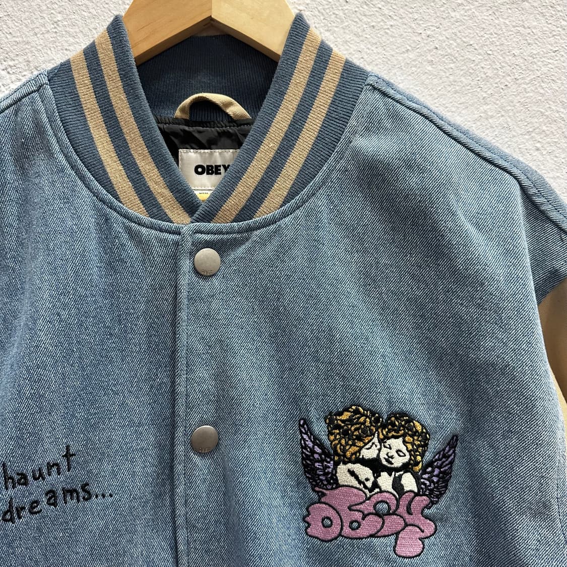 오베이 케어 데님 바시티 자켓M 상품이미지2