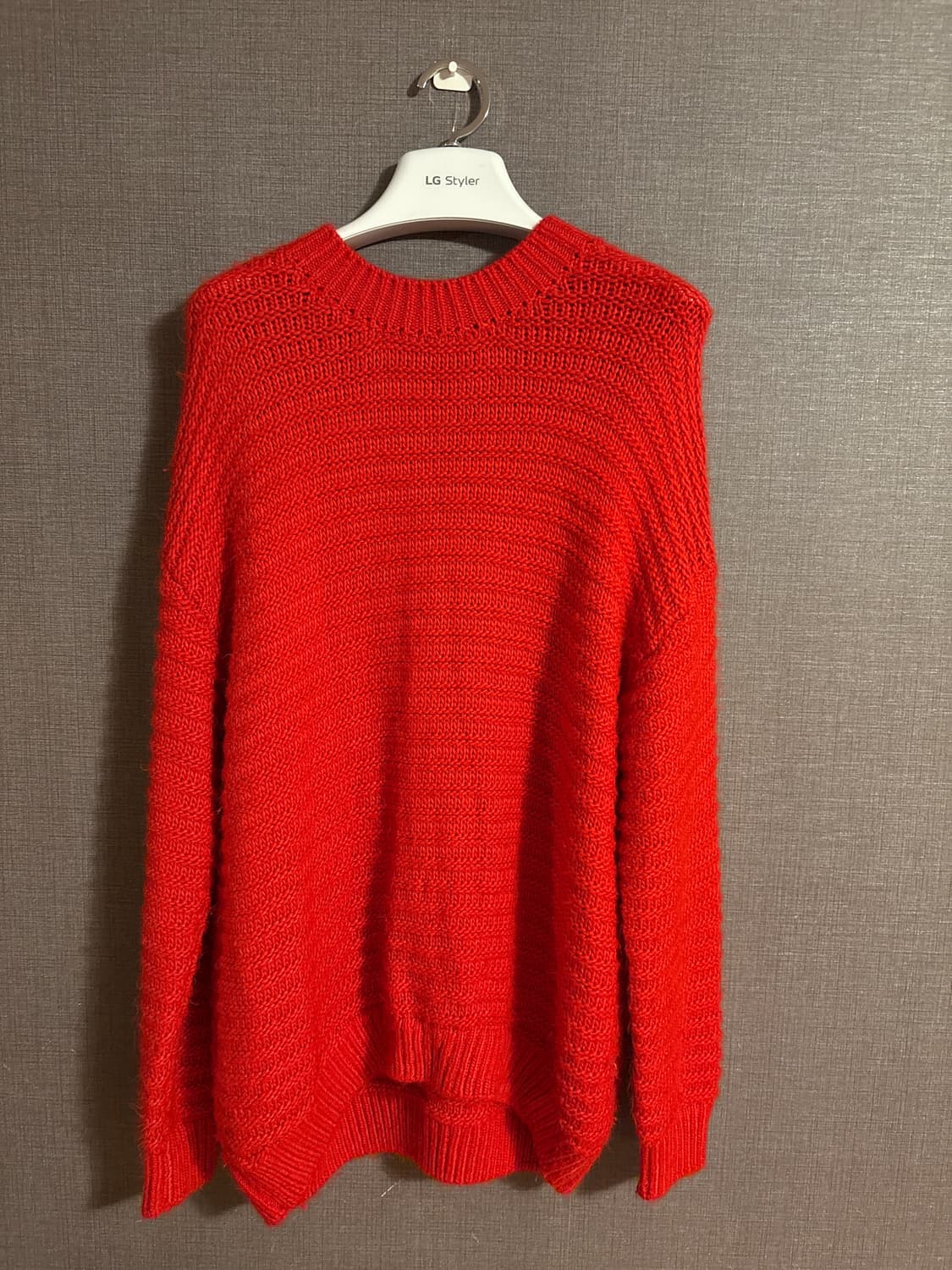 H&M 빨간색 니트 L사이즈 상품이미지2