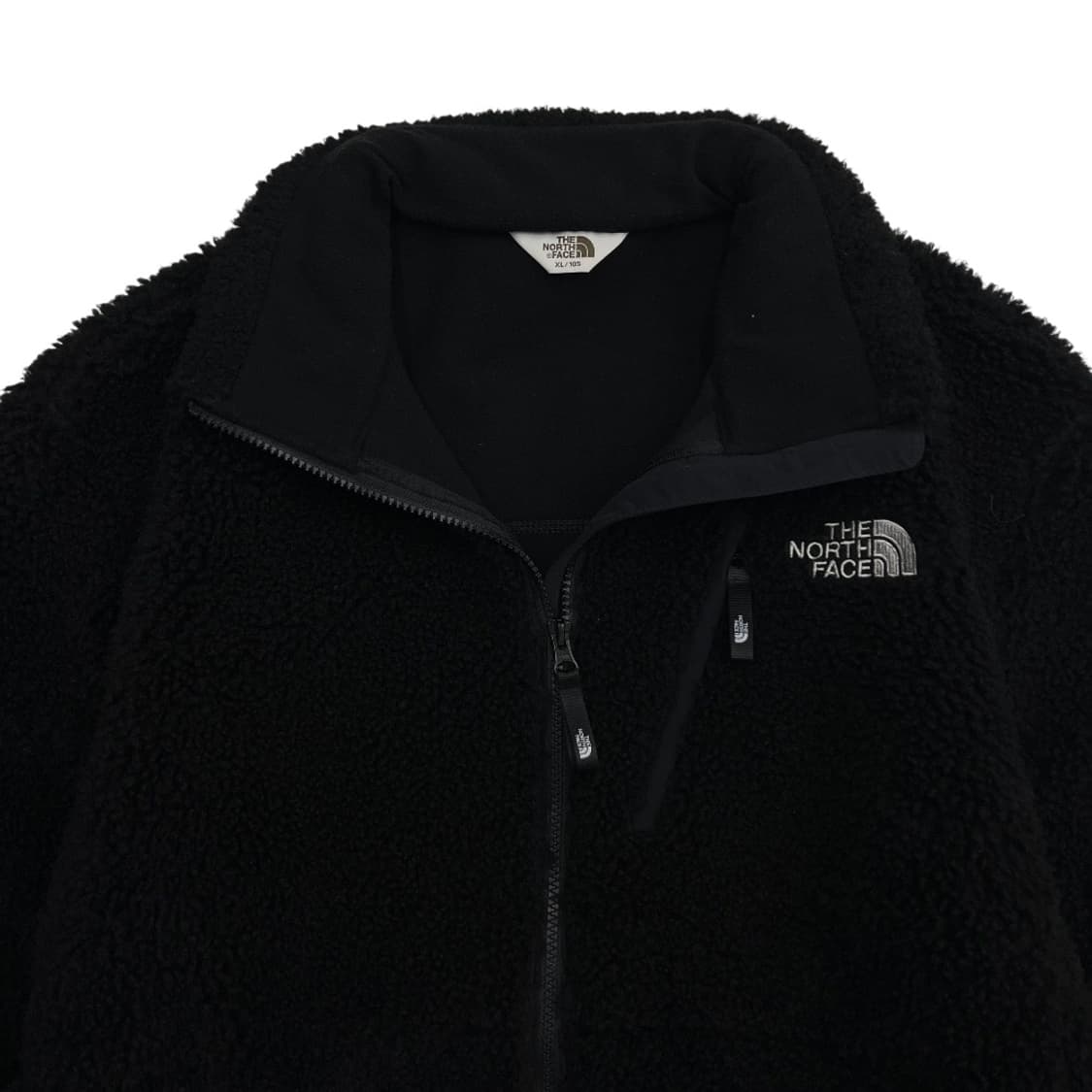 노스페이스 자수로고 블랙 후리스 자켓 105 상품이미지6