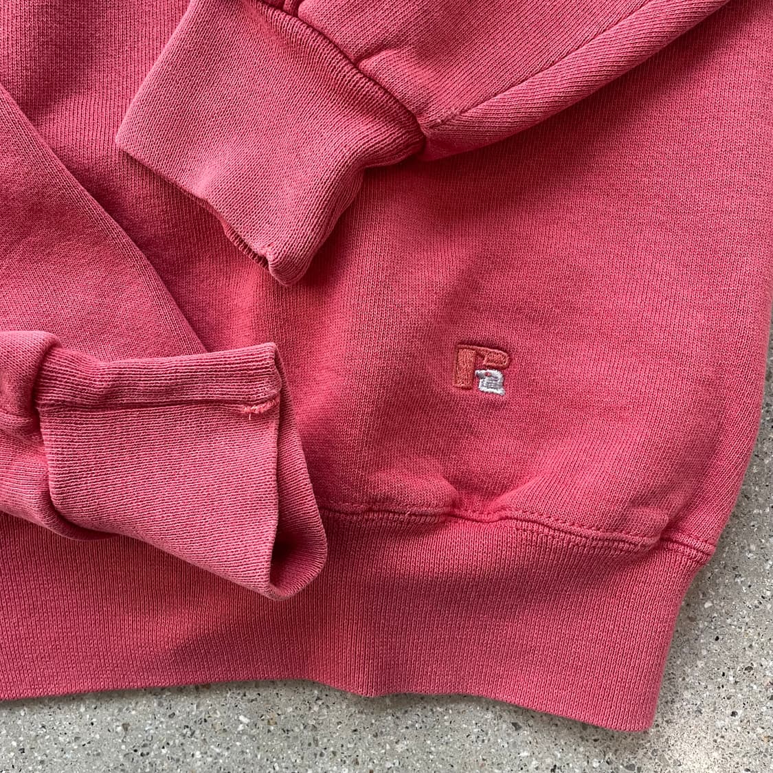 빈티지  러셀 애슬레틱 하이코튼 스웻셔츠 핑크 상품이미지4