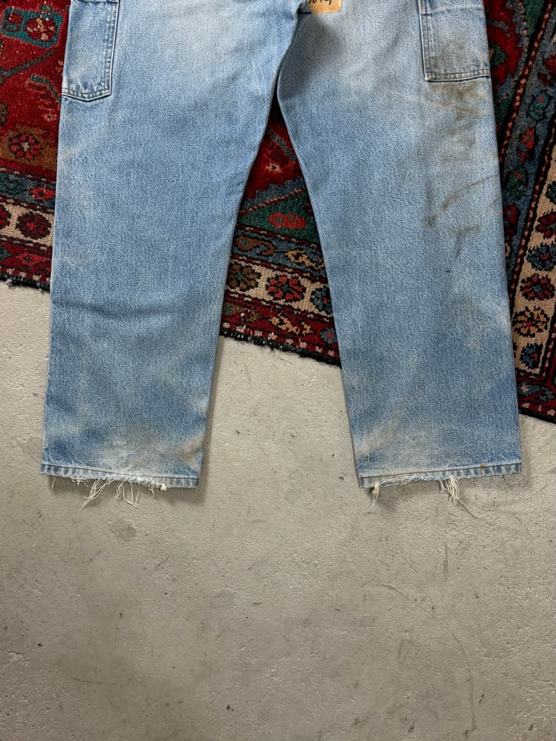 00's OG 칼하트 B07 더블니 팬츠 칼하트 데님 더블니 미친페이딩 상품이미지8