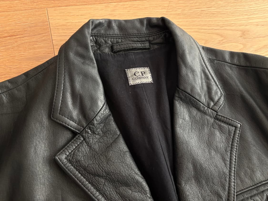 씨피컴퍼니 C.P. 컴퍼니 포켓 블랙 레더 자켓 상품이미지4