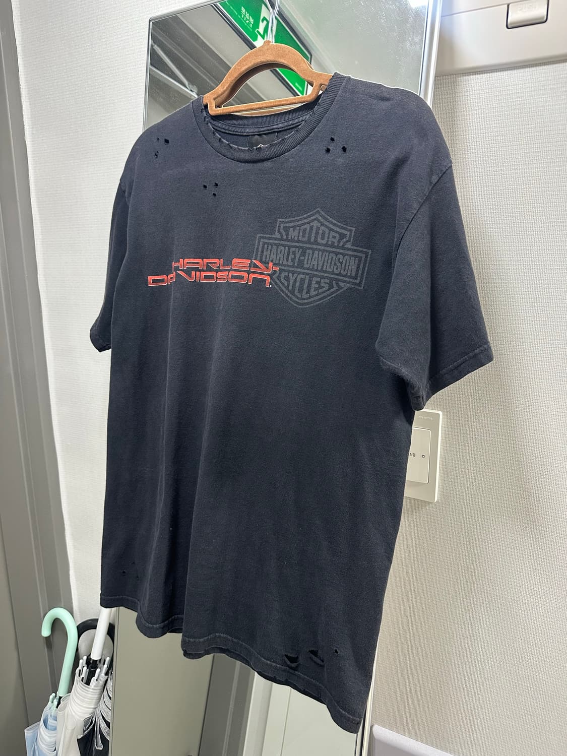 Harley davidson 빈티지 반팔 T 상품이미지1