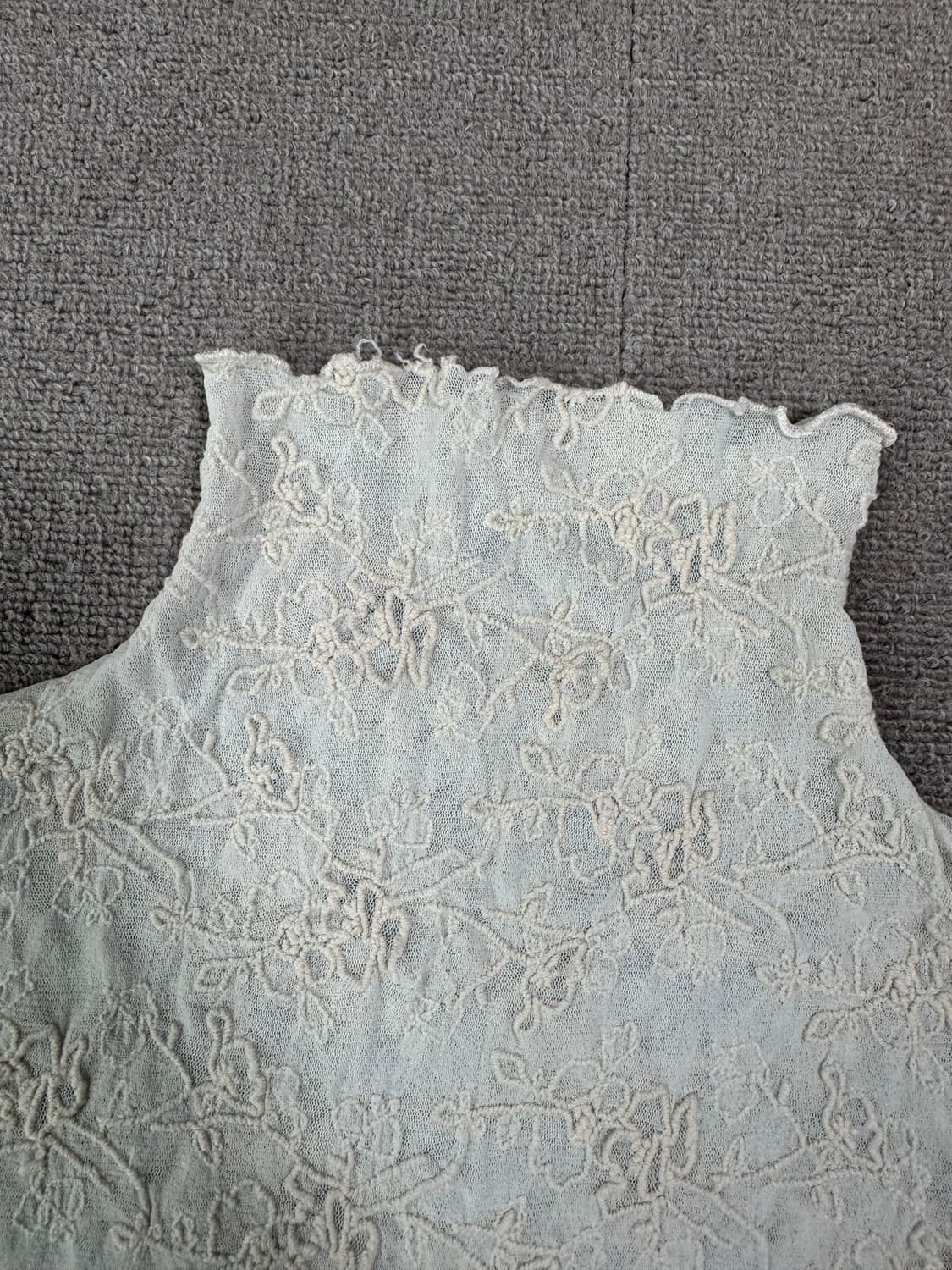 UNDICI NOVE 레이스 자수 시스루 블라이스  상품이미지5