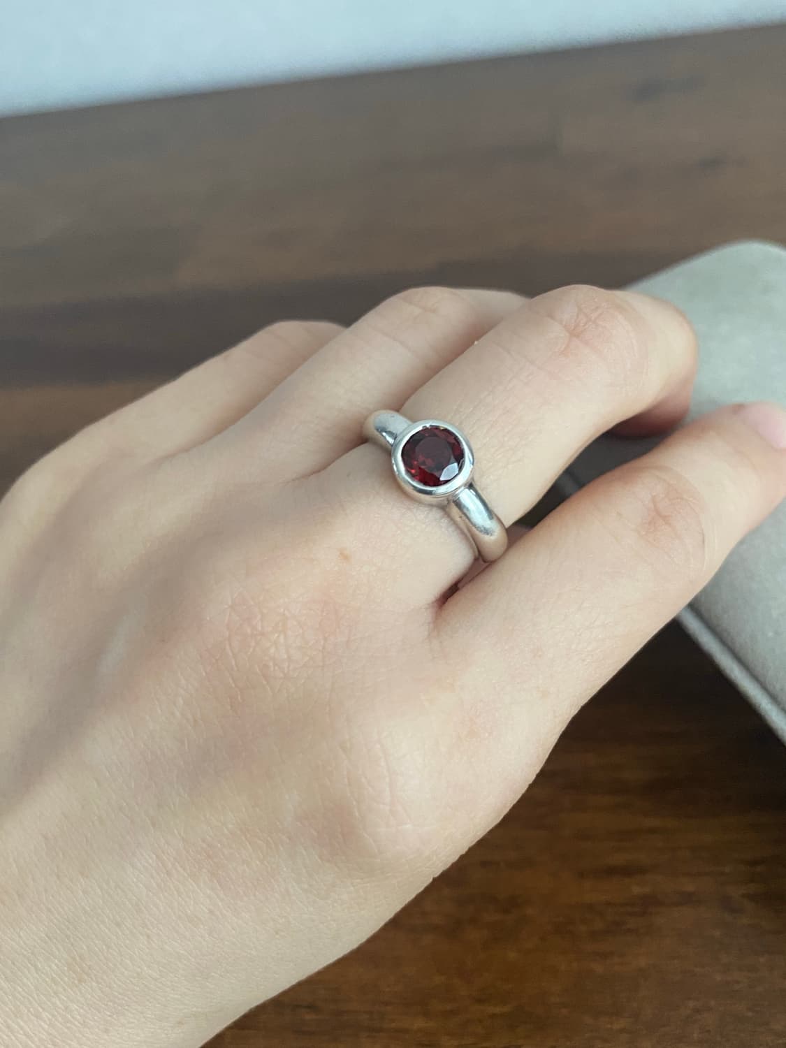 가넷 실버 반지(925 SILVER) 상품이미지4