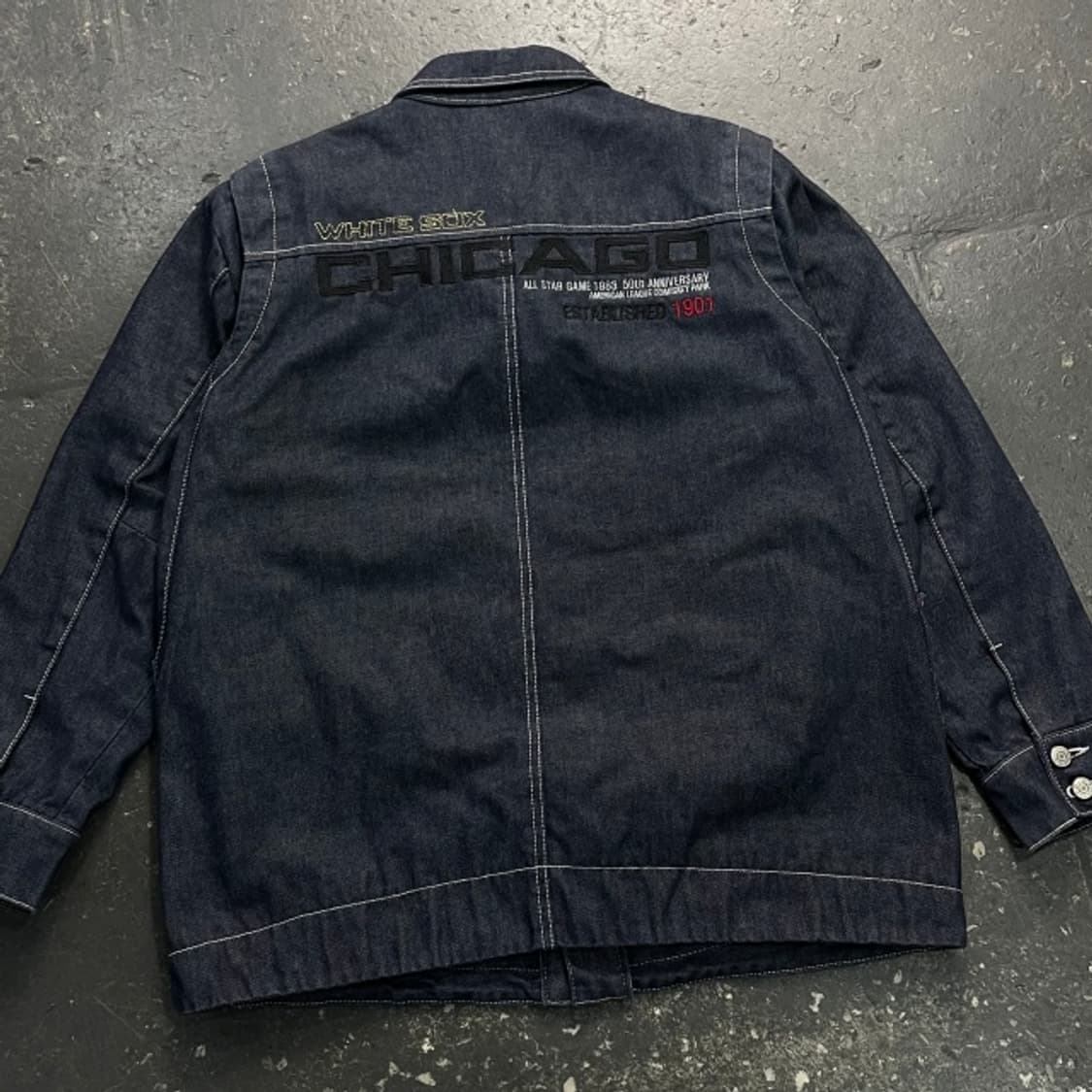 100 MLB 00s 올드스쿨 데님 자켓 상품이미지5