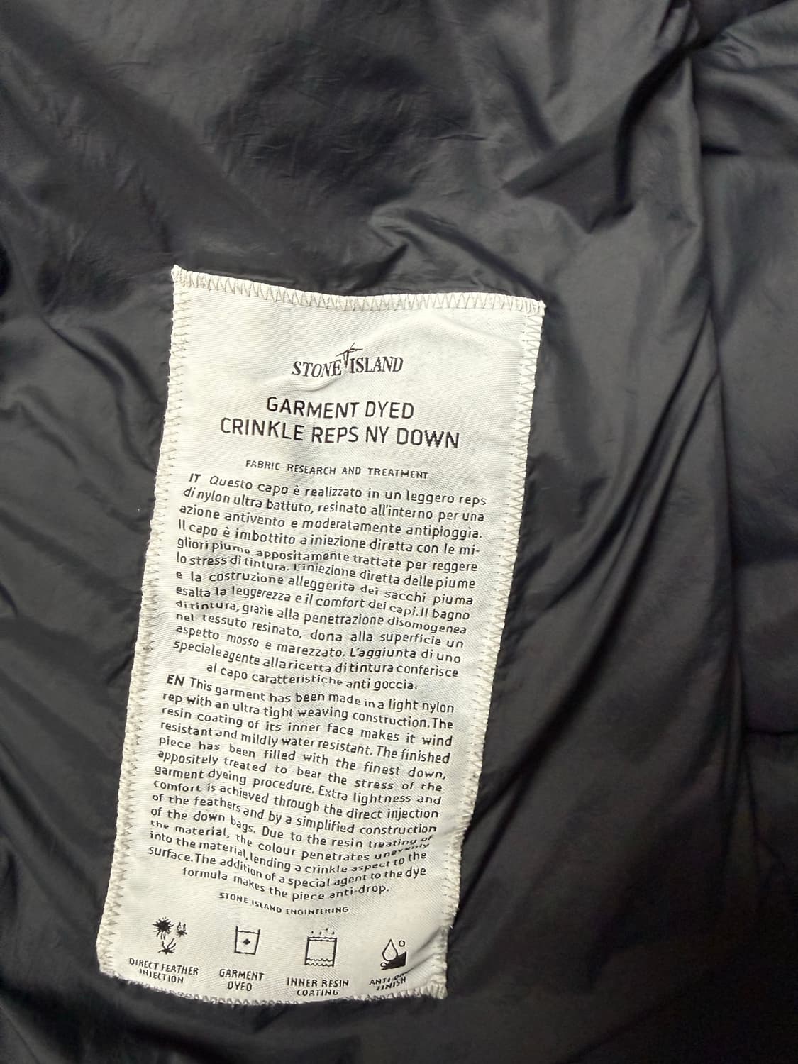 [S] 스톤아일랜드 크링클랩스 패딩 21FW 상품이미지4