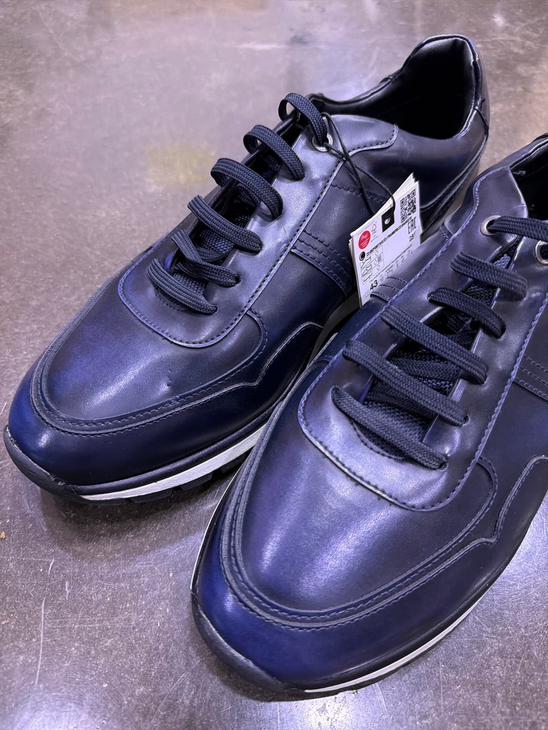 자라 클래식 블루 스니커즈 슈즈 43 (280) 상품이미지3