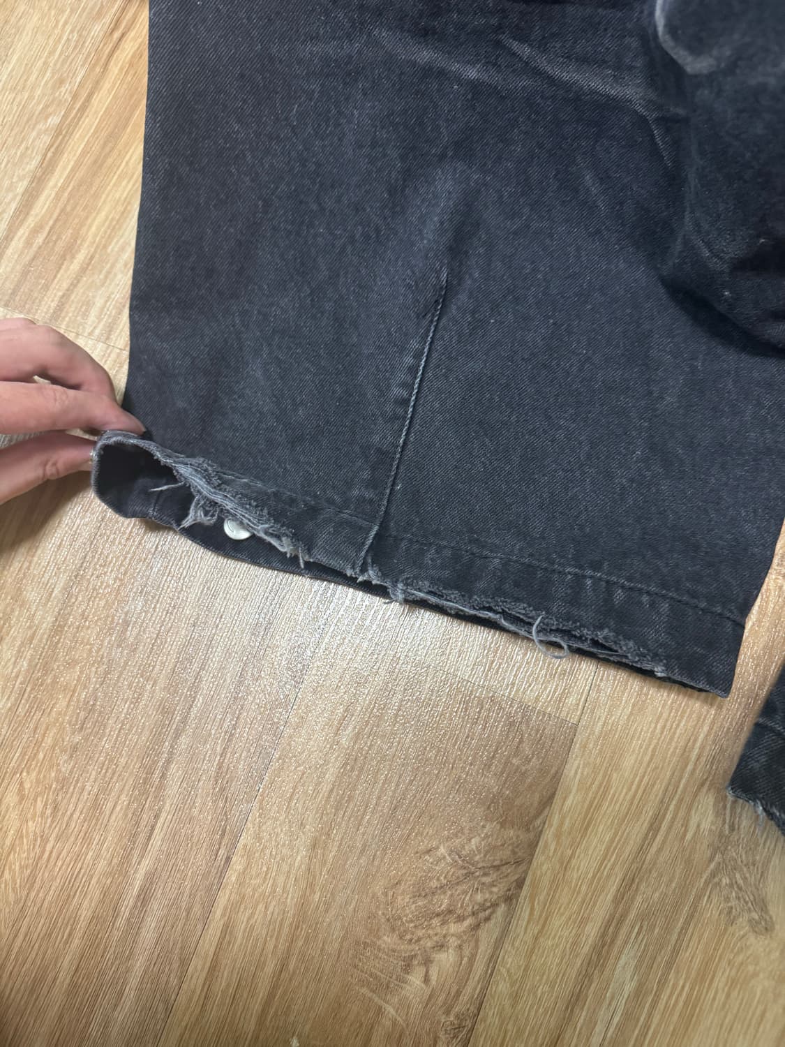 (L) ETCE WASHED BAGGY JEAN (GREY) 상품이미지4