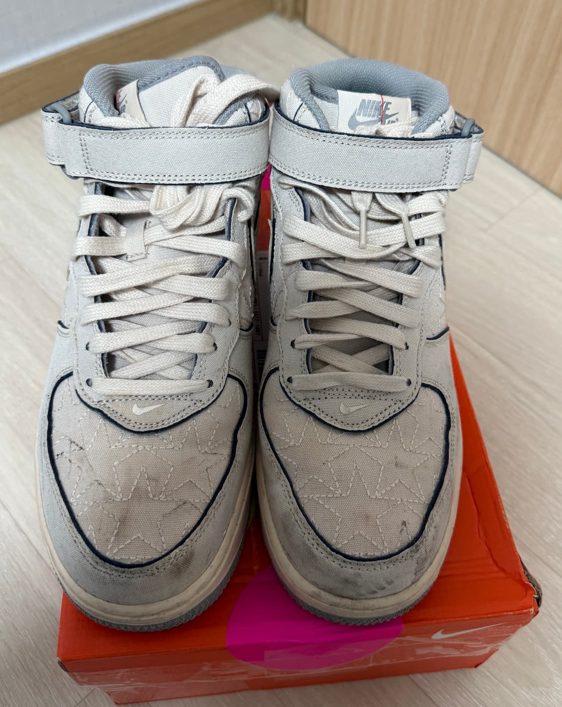 나이키 에어포스 미드 펄화이트 260 상품이미지1