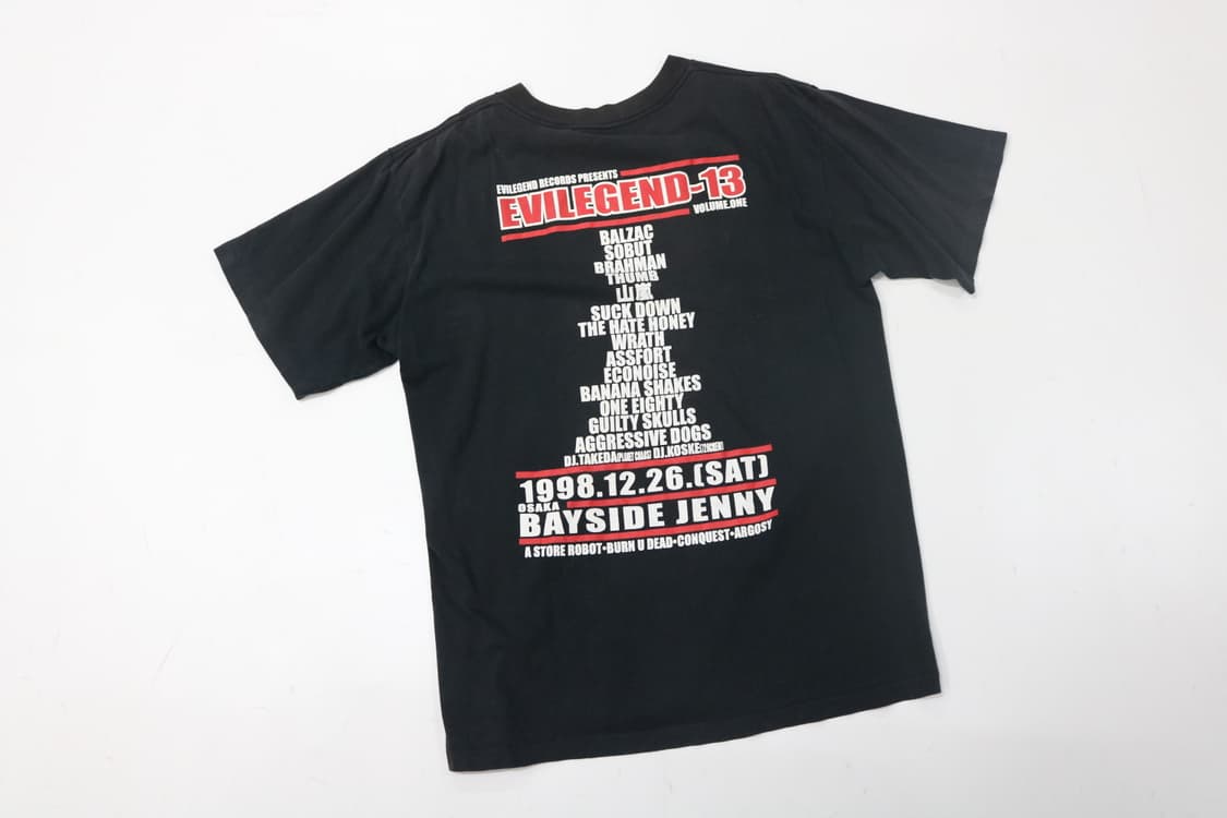 90s EVILEGEND 13 오사카 투어 밴드 티셔츠 (L) 상품이미지6