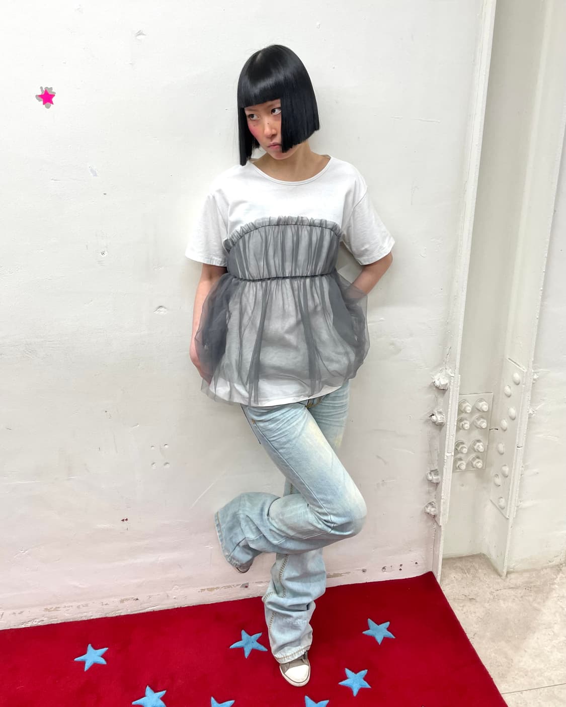 Black Lace Basic T-shirt  상품이미지5