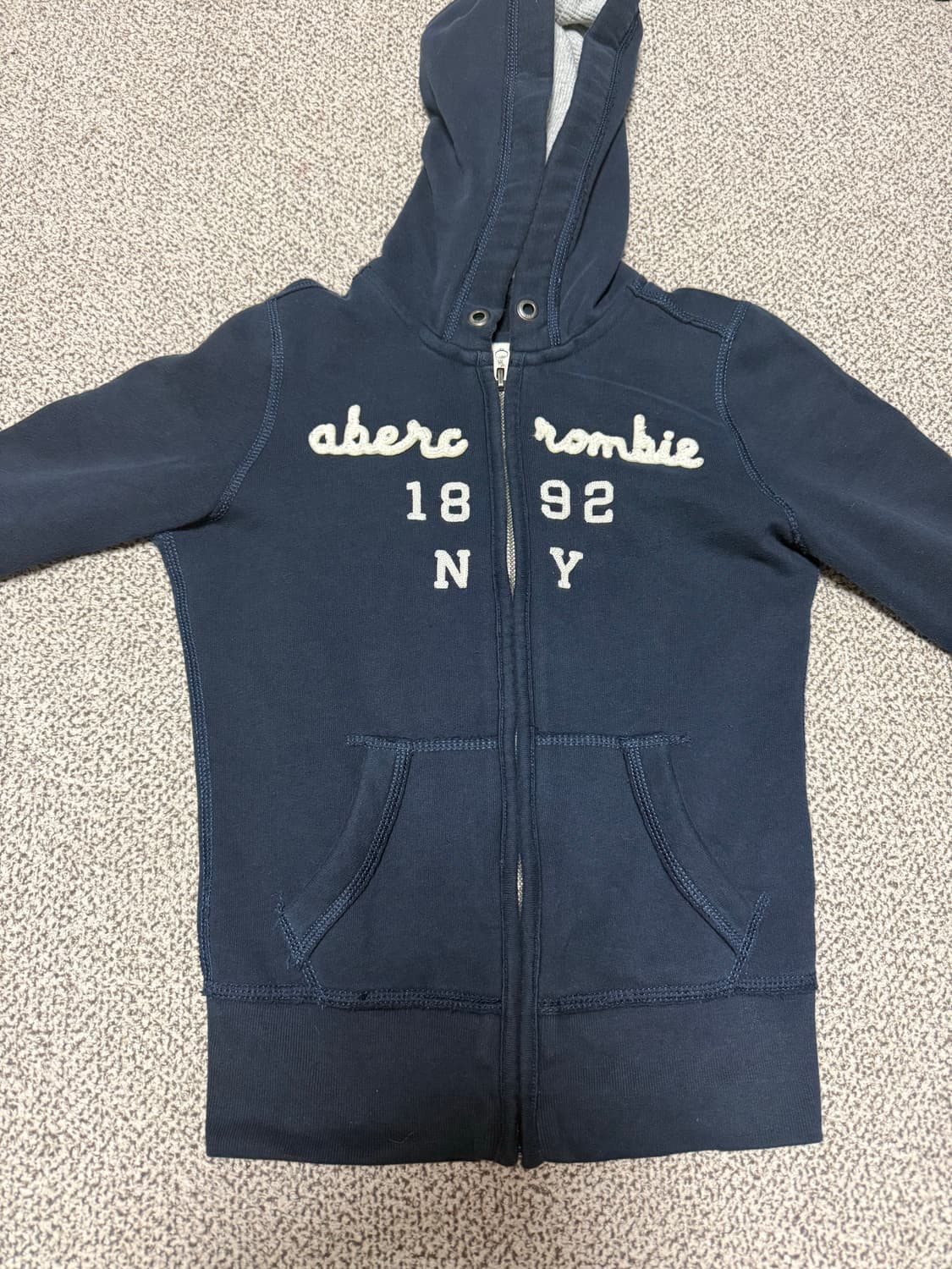 아베크롬비 네이비 후드집업 작사 상품이미지1