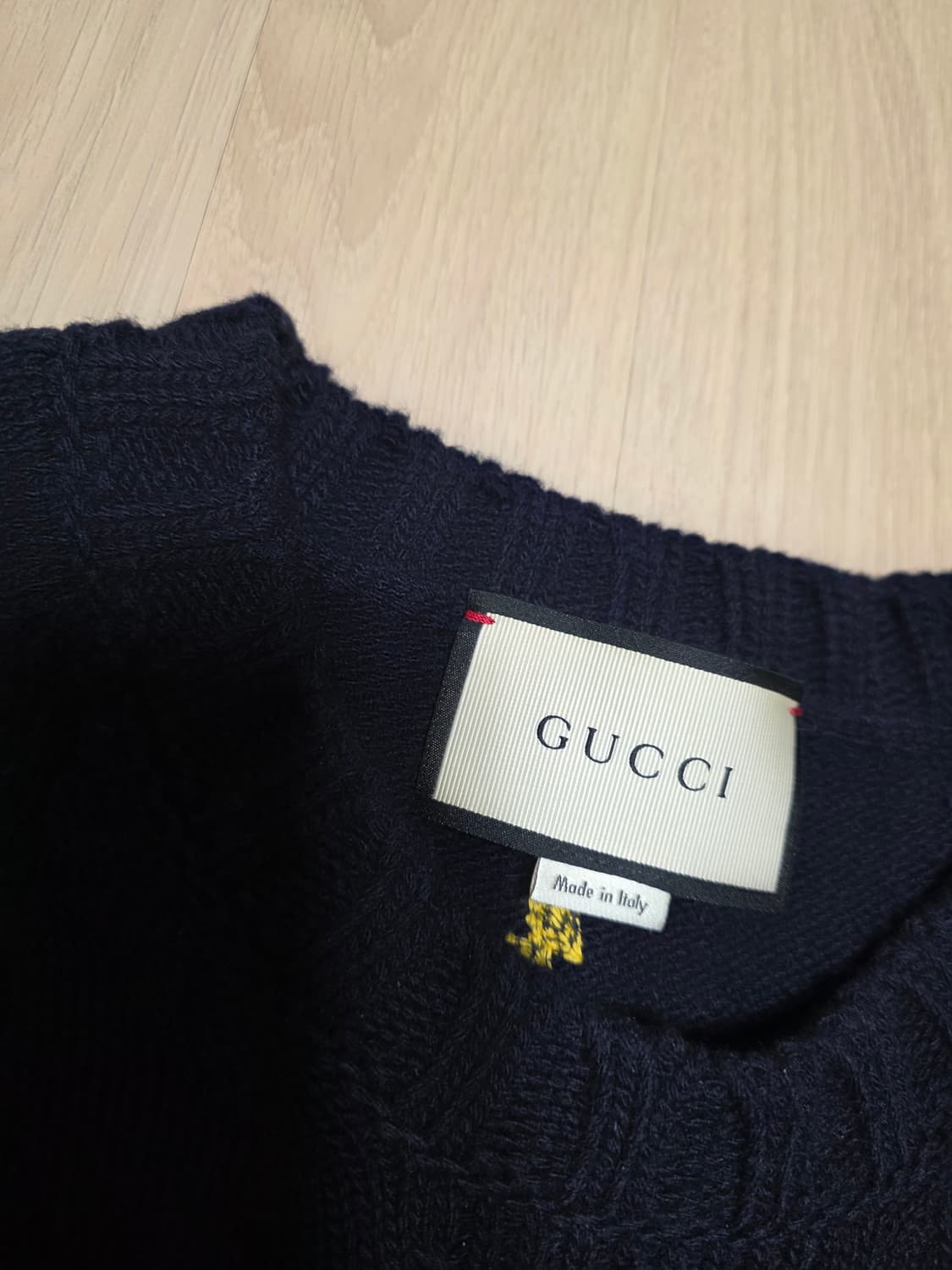 [m,새상품급]구찌 버드앤비 자수 니트 상품이미지6