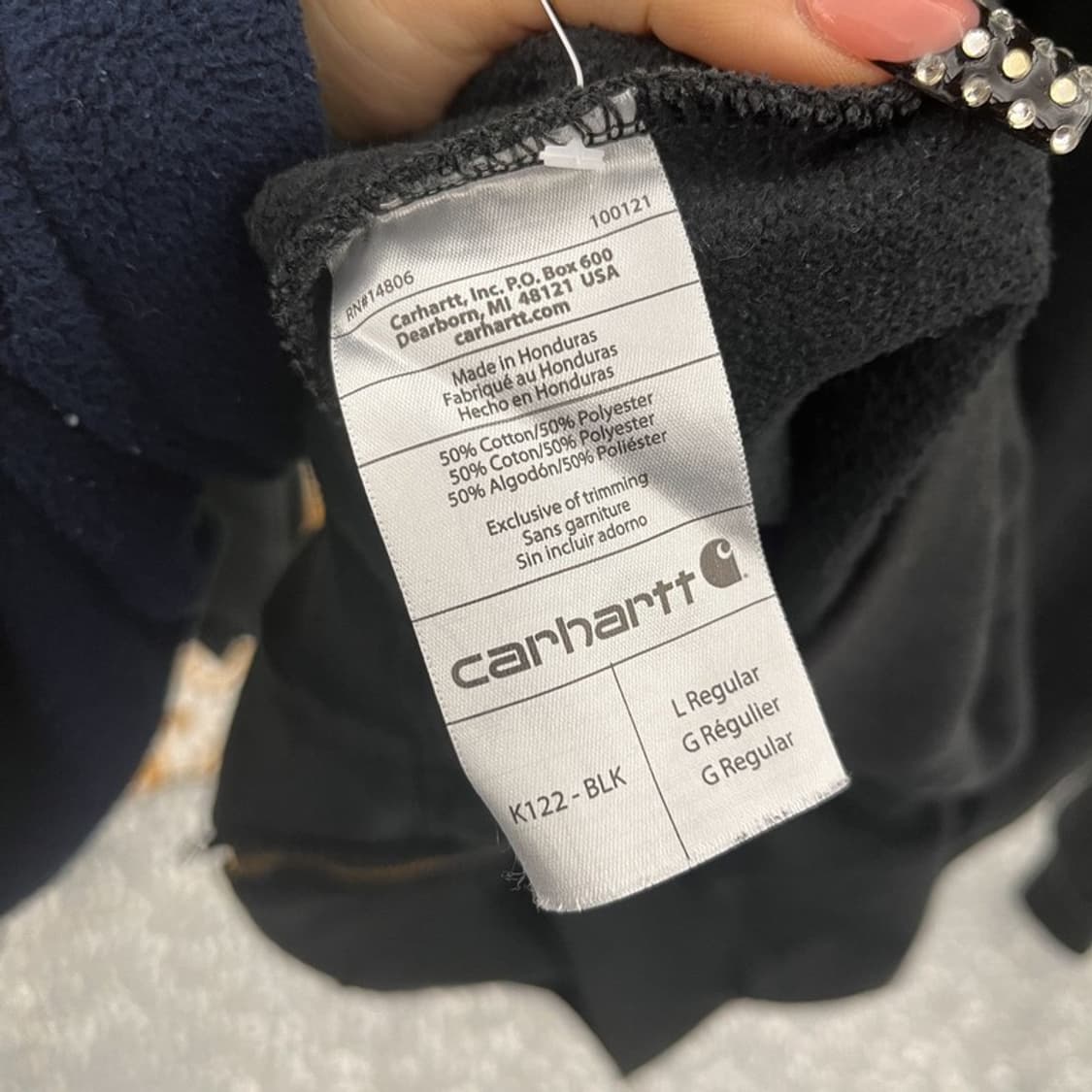 칼하트 빈티지 모던 캐주얼 약기모 후드집업 L C10570 상품이미지6