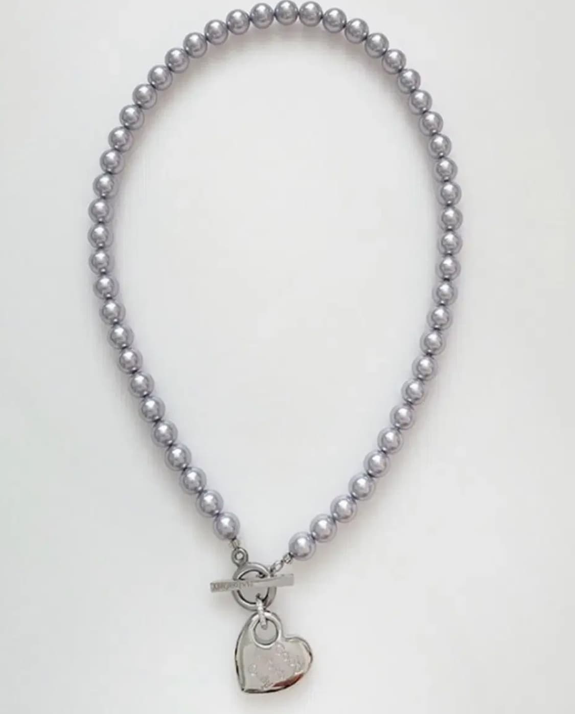어거스트하모니 하트 진주목걸이 Heart Pearl 네크리스 상품이미지1