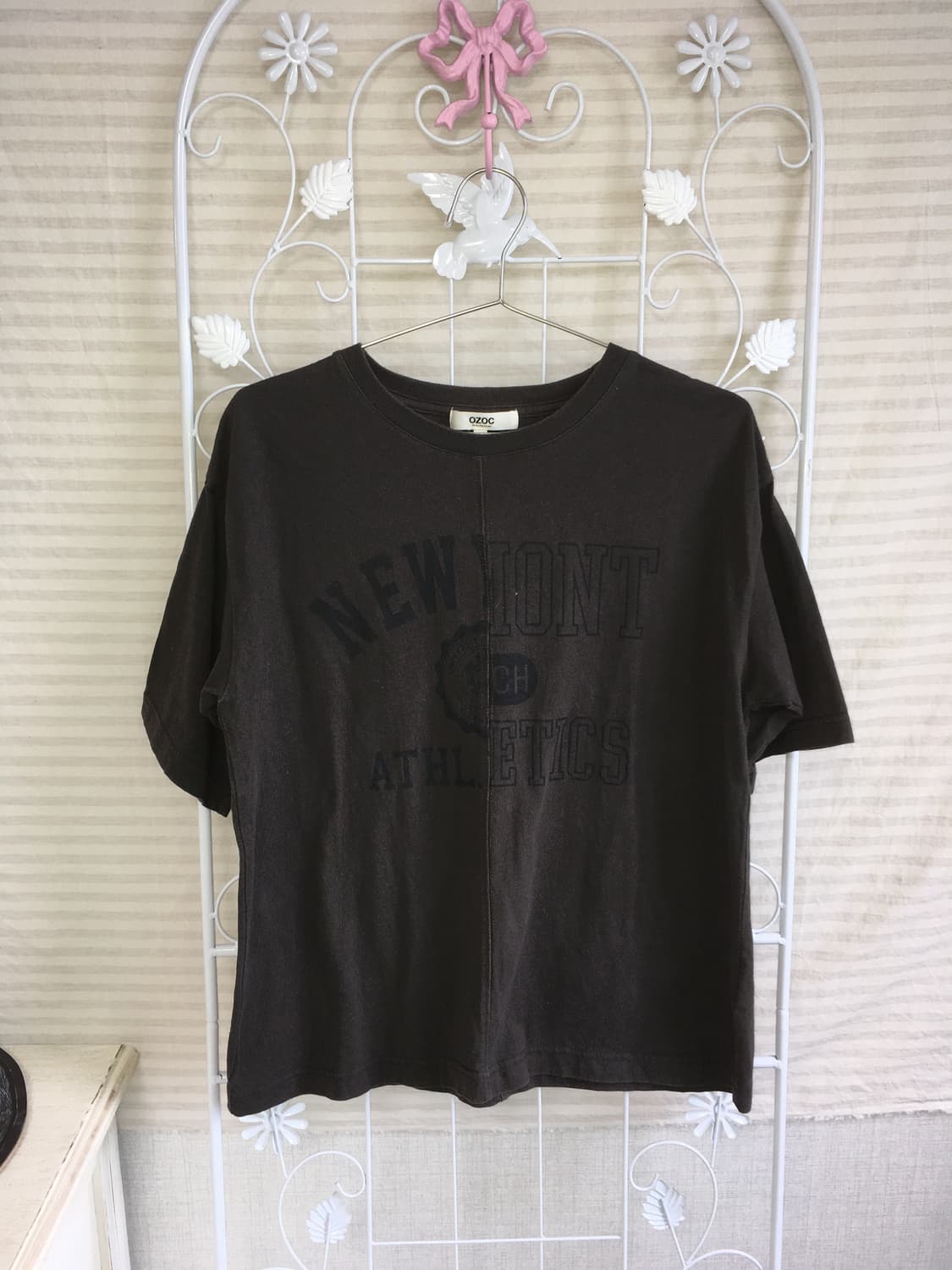 빈티지 차콜 레터링 반팔티 y2k 스트릿 갸루 펑키454  상품이미지1