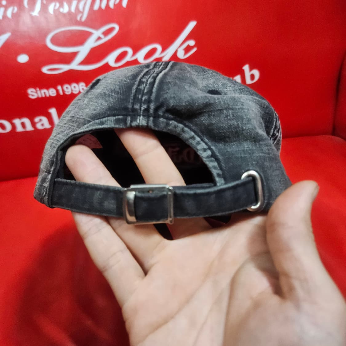 본터치(Vondutch) 빈티지 y2k 워시드 차콜 볼캡 상품이미지6