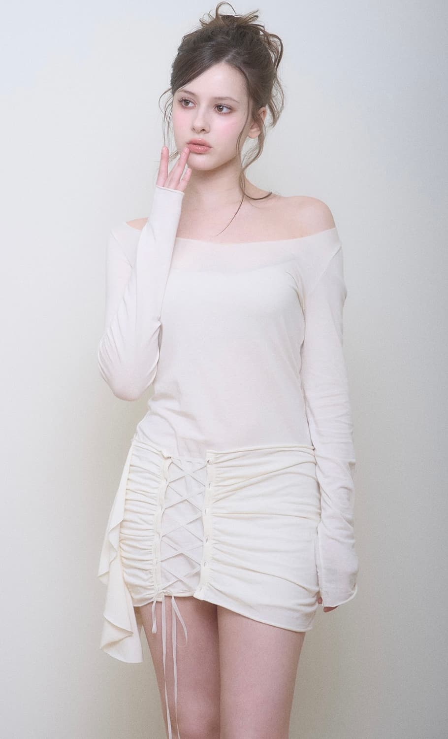 (오늘까지)새상품 벨리아르 베라 코르셋 드레스 크림 vera dress 상품이미지6