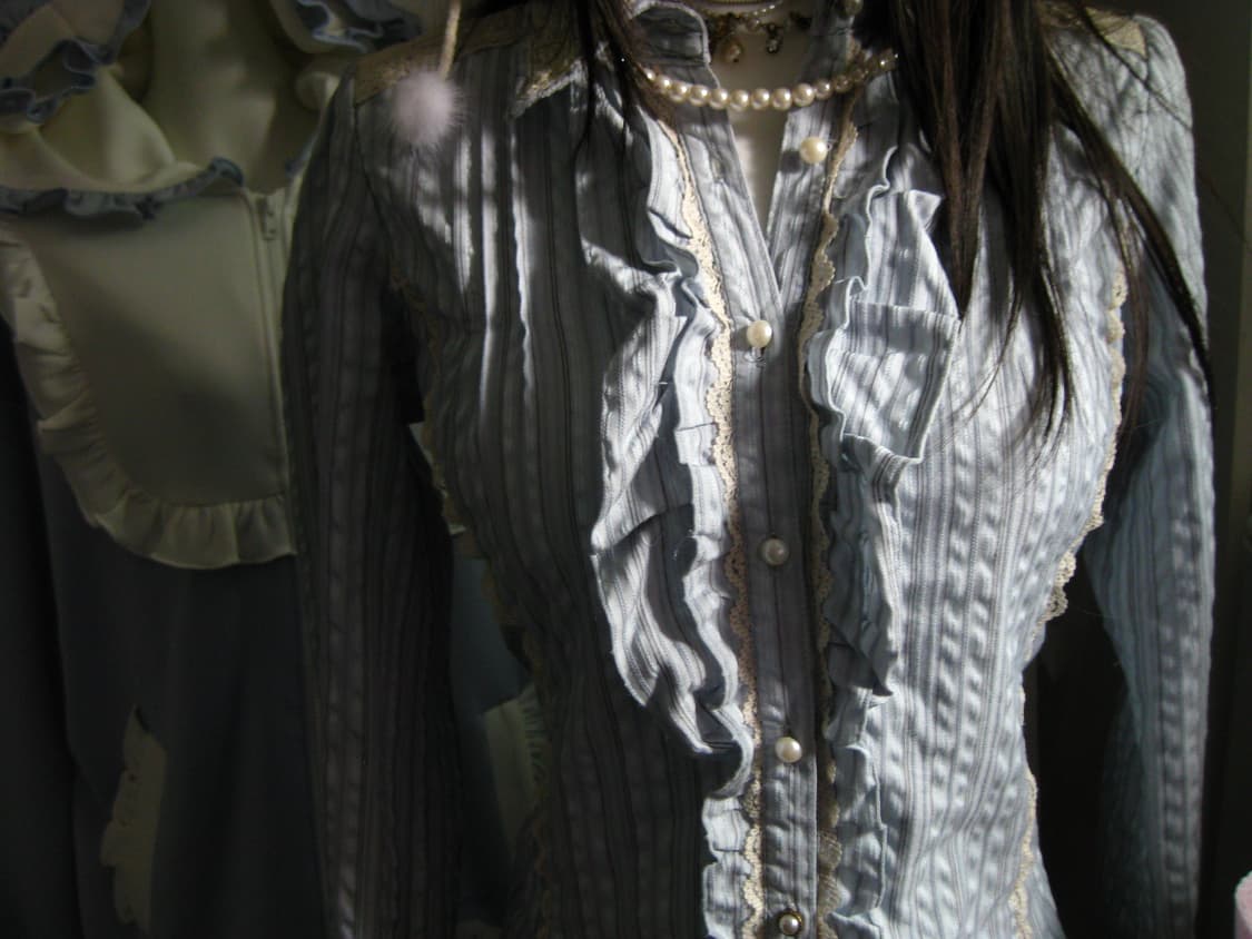 Axes femme blouse 엑시즈팜 스트라이프 블라우스 상품이미지2