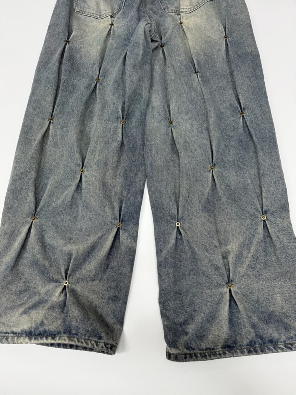 VTG STUD TUCK DETAIL DENIM JEANS 상품이미지8