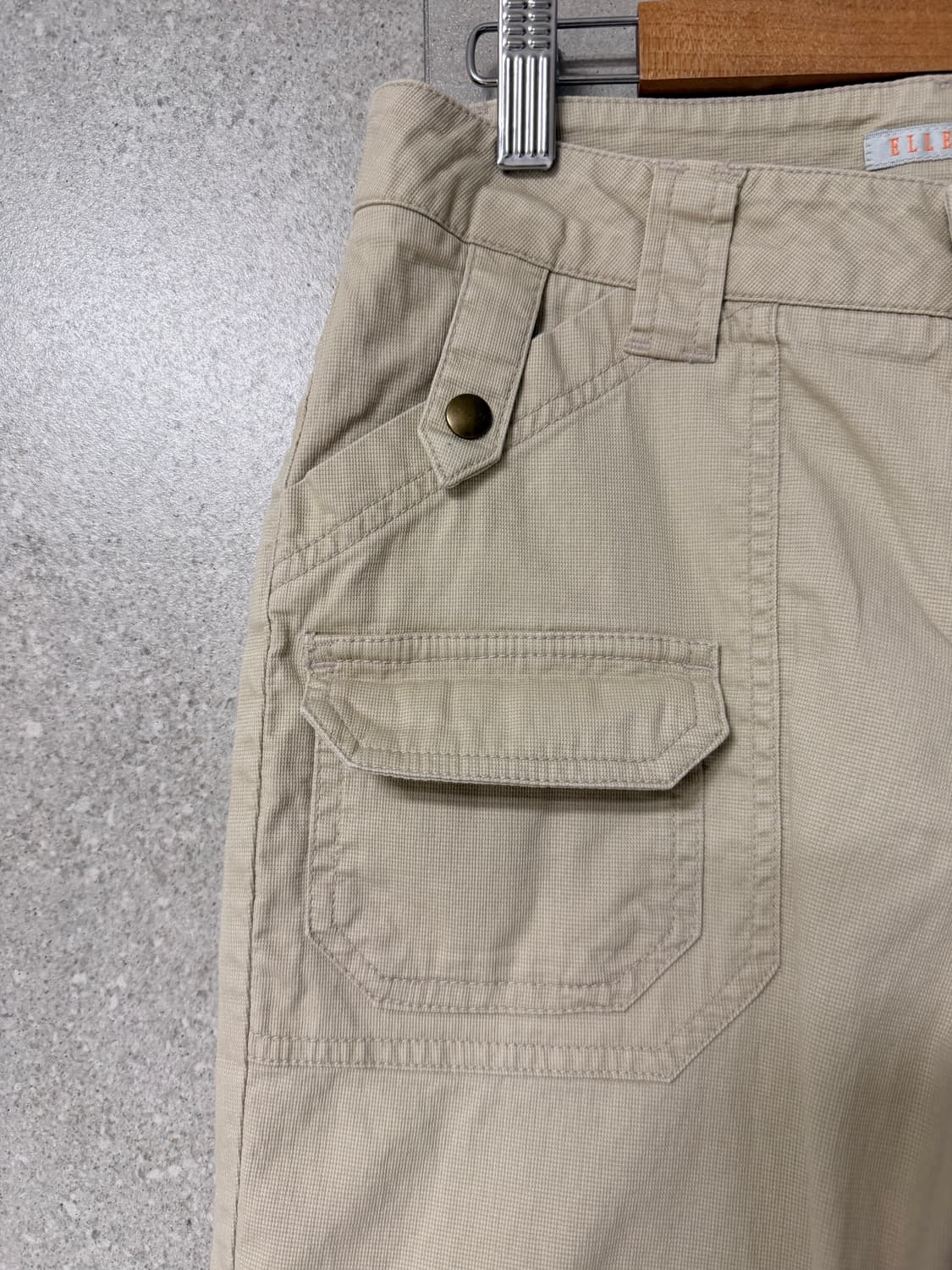 엘르 여성 카고 7부 면바지 베이지 카프리팬츠 55추천 봄여름 상품이미지2