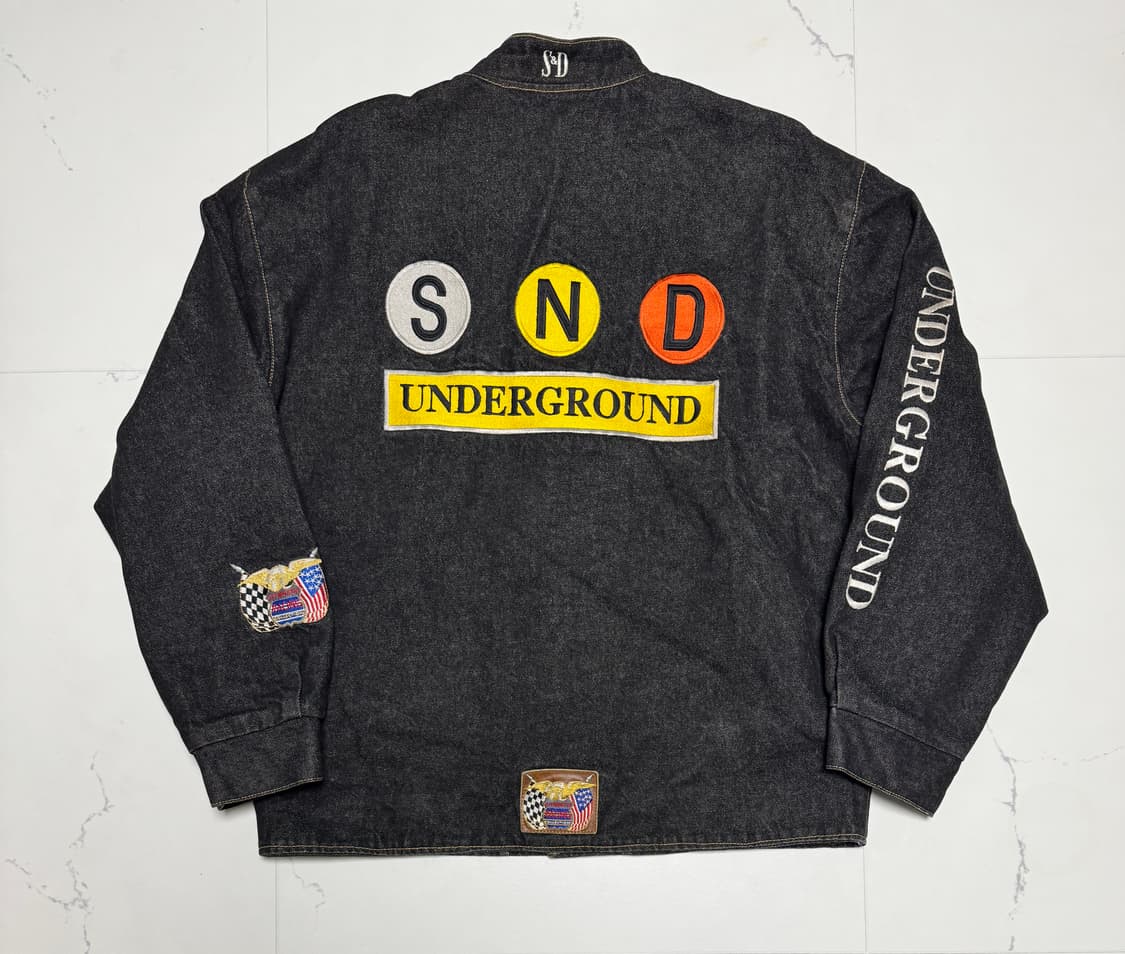 [3XL/USA] 제프 해밀턴(Jeff Hamilton) 데님 레이싱자켓 상품이미지2