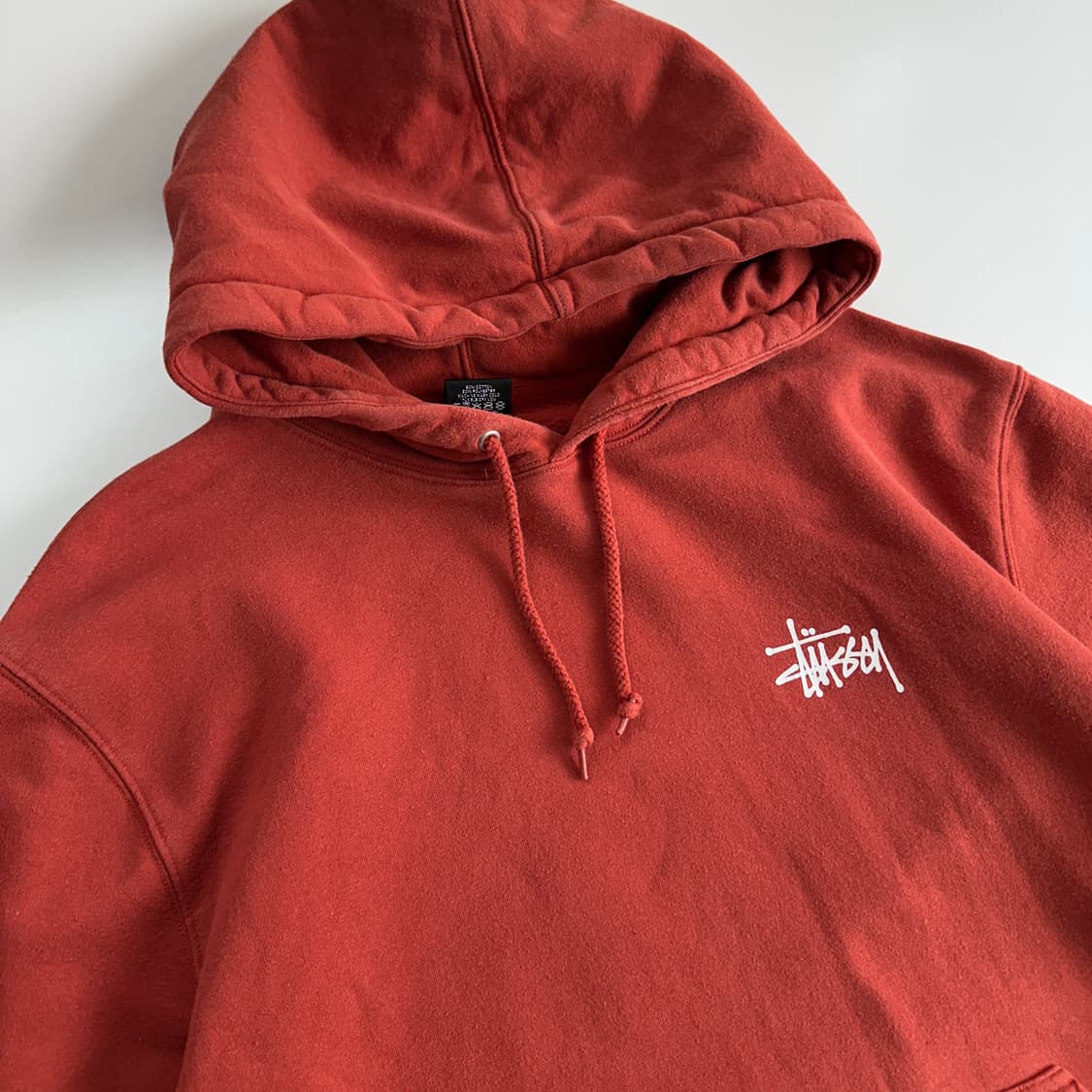 Stussy 스투시 피그먼트 오렌지 스탁 후드티 상품이미지4