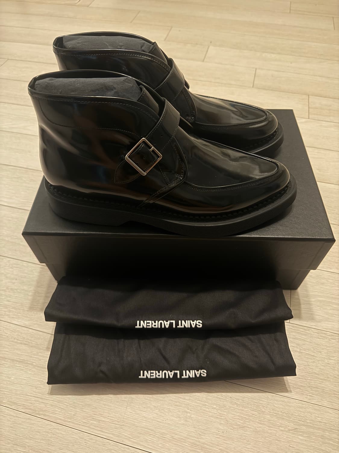 생로랑 SAINT LAURENT 테디 몽크 스트랩 부츠  상품이미지3