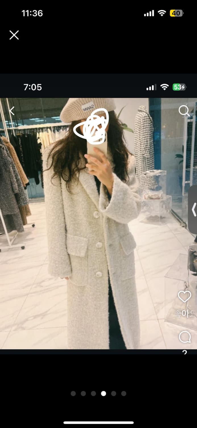 씨호린 런던부클 코트 크림 s[ 올해 품절 컬러, 프리미엄희소템 상품이미지4