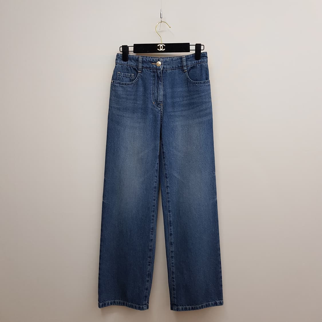 한섬 SJSJ 2025 워싱 스트레이트 데님 팬츠 61-90사이즈 상품이미지3