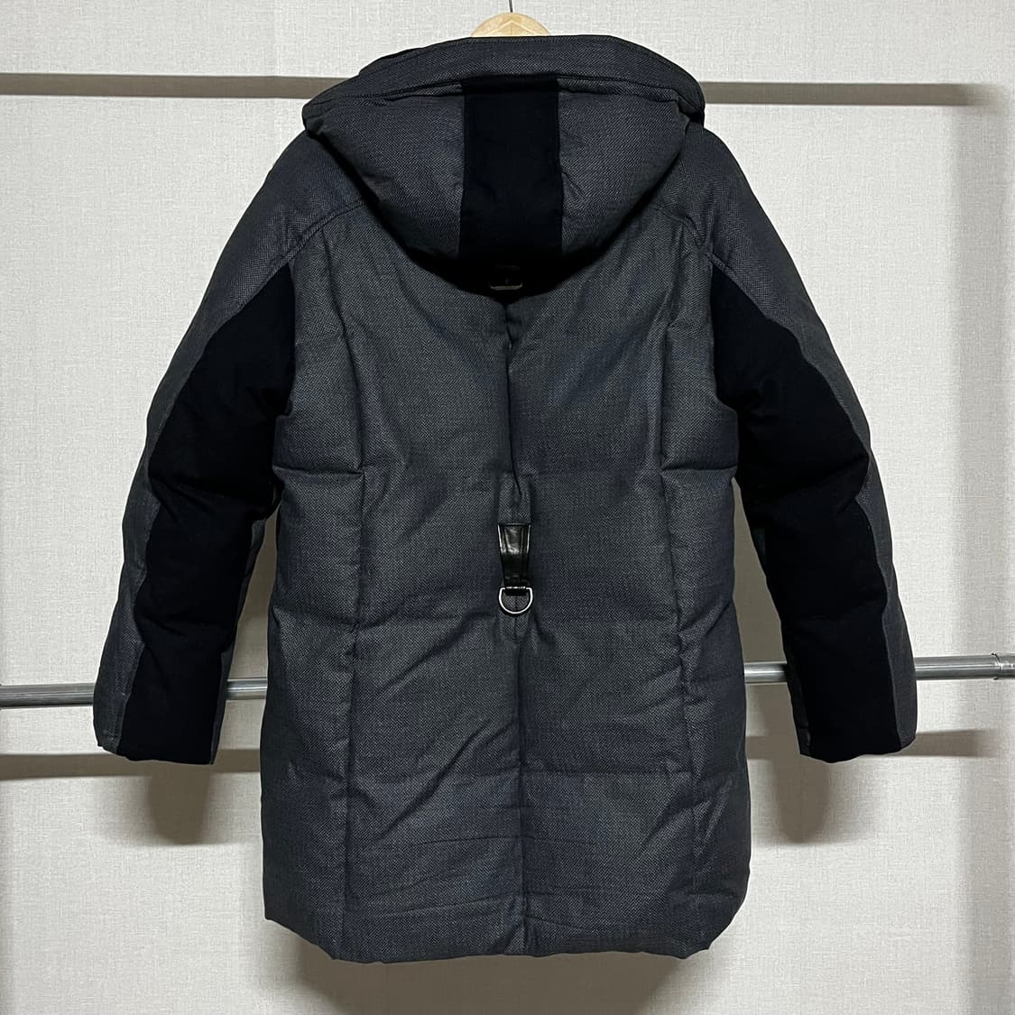 솔리드옴므 헤링본 후드 패딩 100 상품이미지2