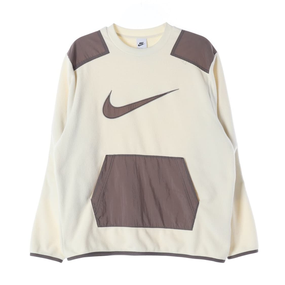 나이키 NSW 빅스우시 배색 플리스 크루넥 아이보리 XL 상품이미지1