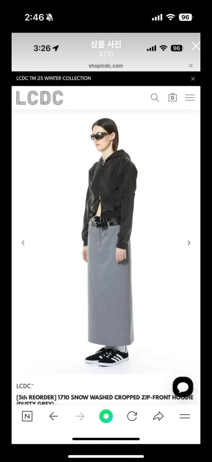 LCDC SNOW WASHED HOODIE 상품이미지3