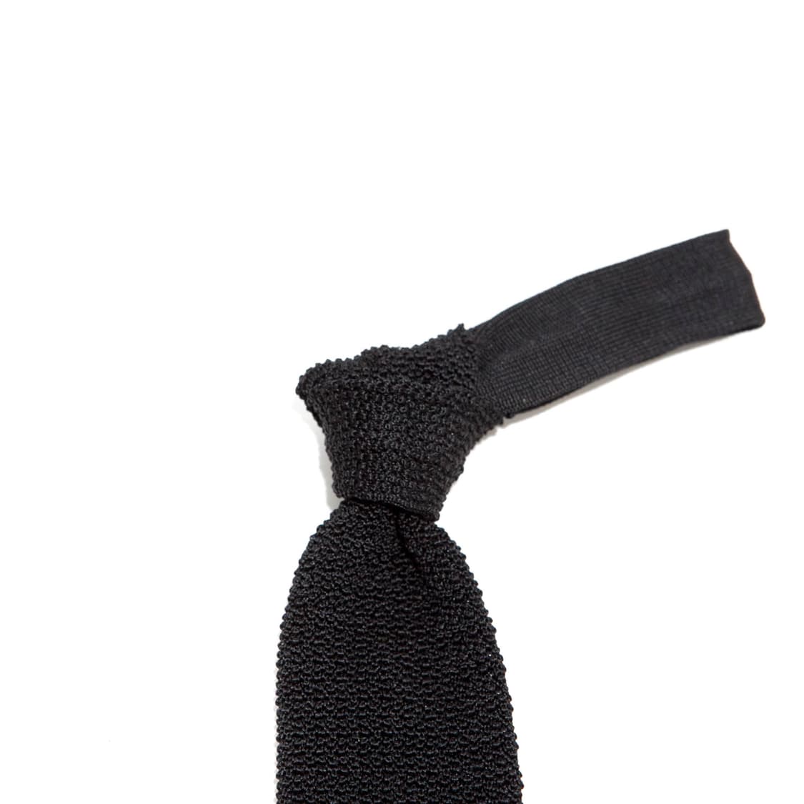 에스콧 실크 니트타이 Ascot Silk Knit Tie 블랙 상품이미지1