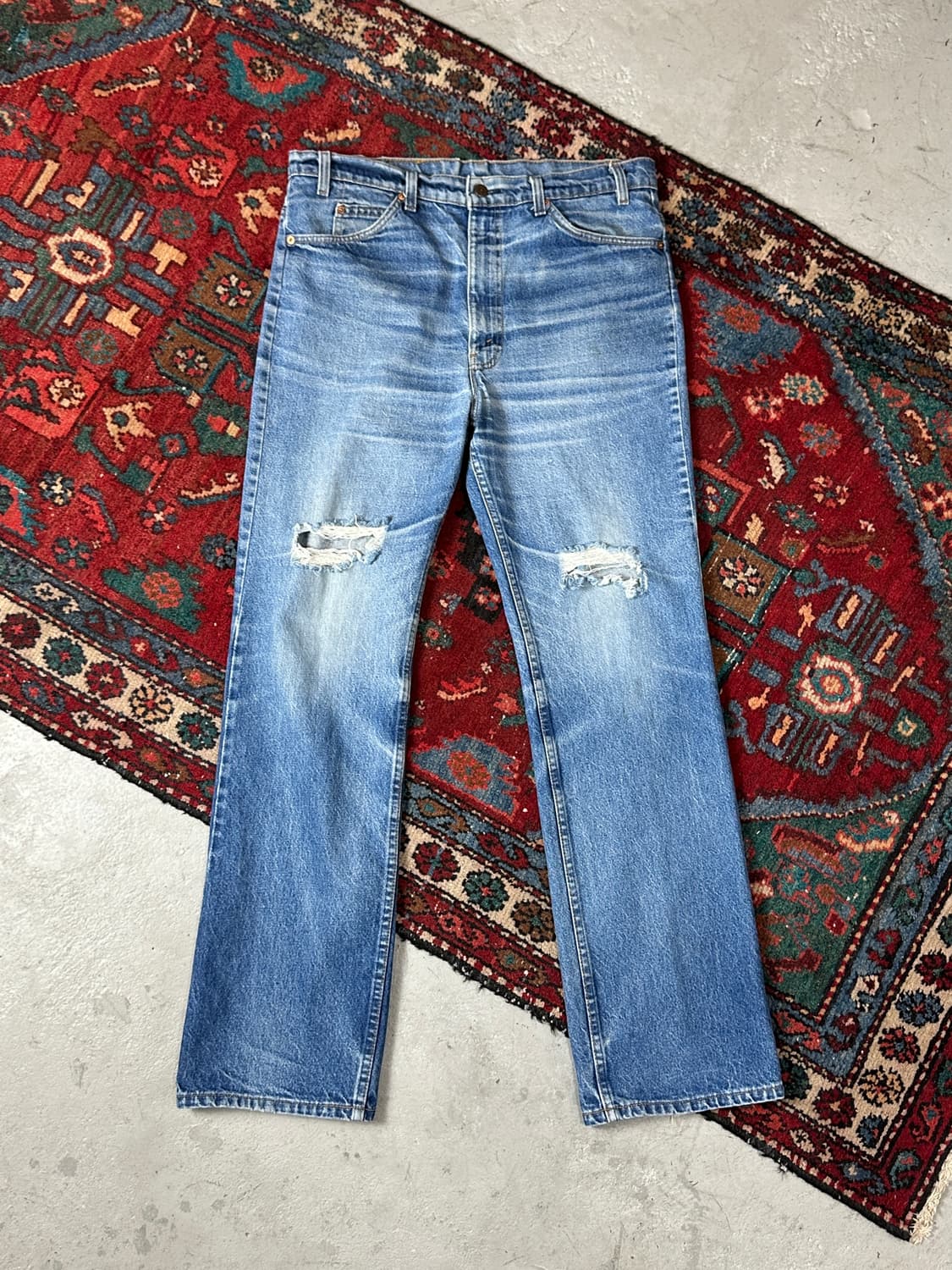 90's USA Made 빈티지 리바이스 517 오렌지탭 부츠컷 상품이미지1