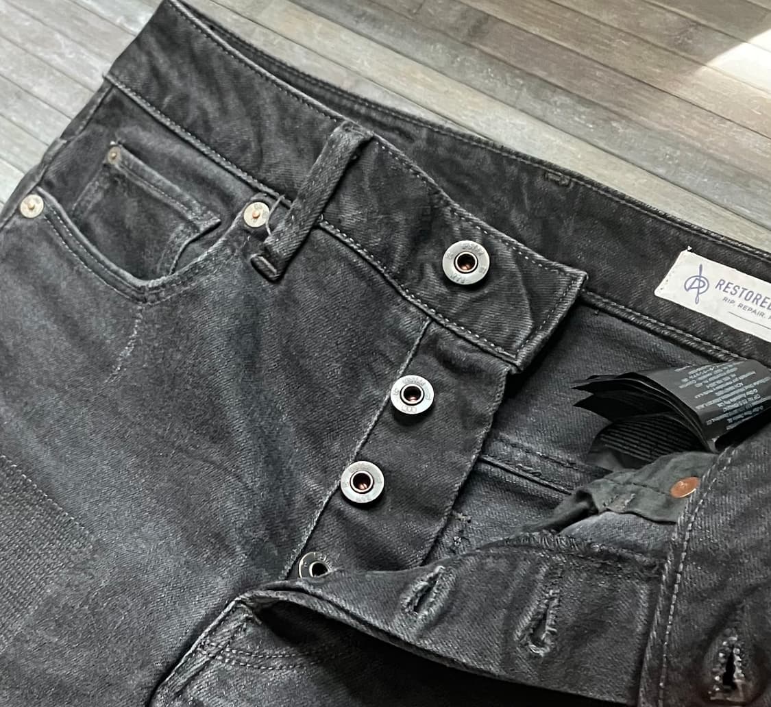 Slim restored black denim  상품이미지3