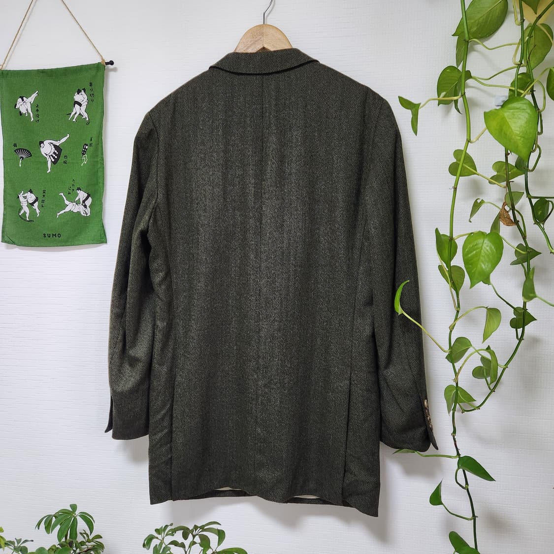 90s 폴 스튜어트 울 캐시미어 3버튼 스포츠 자켓(JAPANmade) 상품이미지7