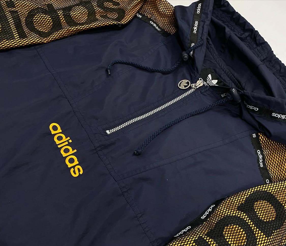 아디다스 90’S 메쉬 테이핑로고 아노락 윈드자켓 상품이미지2