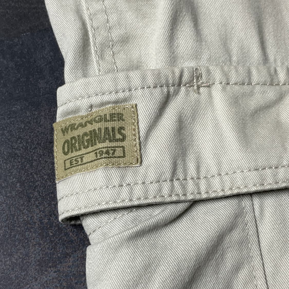 WRANGLER 랭글러 빈티지 아이보리 카고 하프 팬츠 A00788 상품이미지5