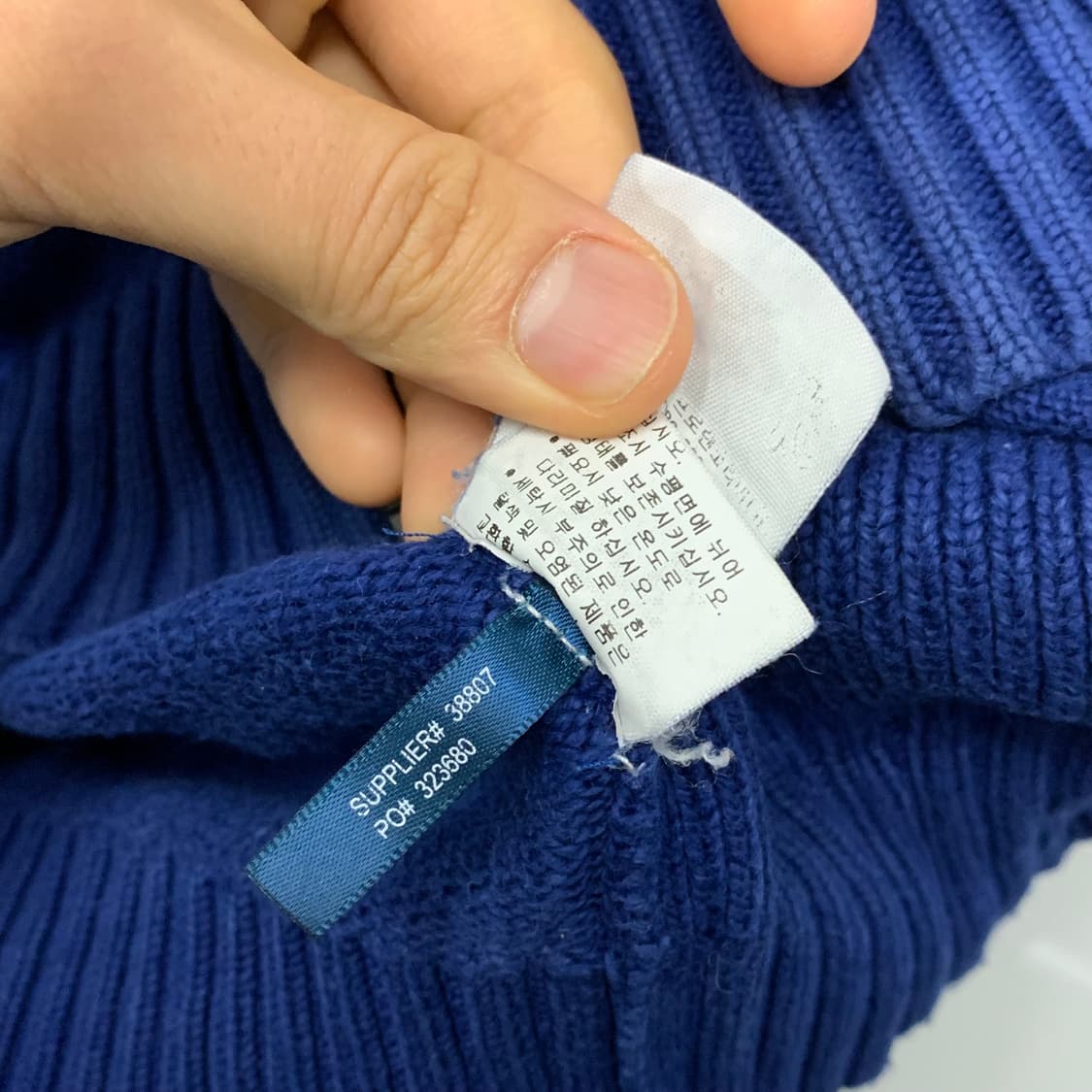 폴로 투웨이 코튼 니트 집업 상품이미지5