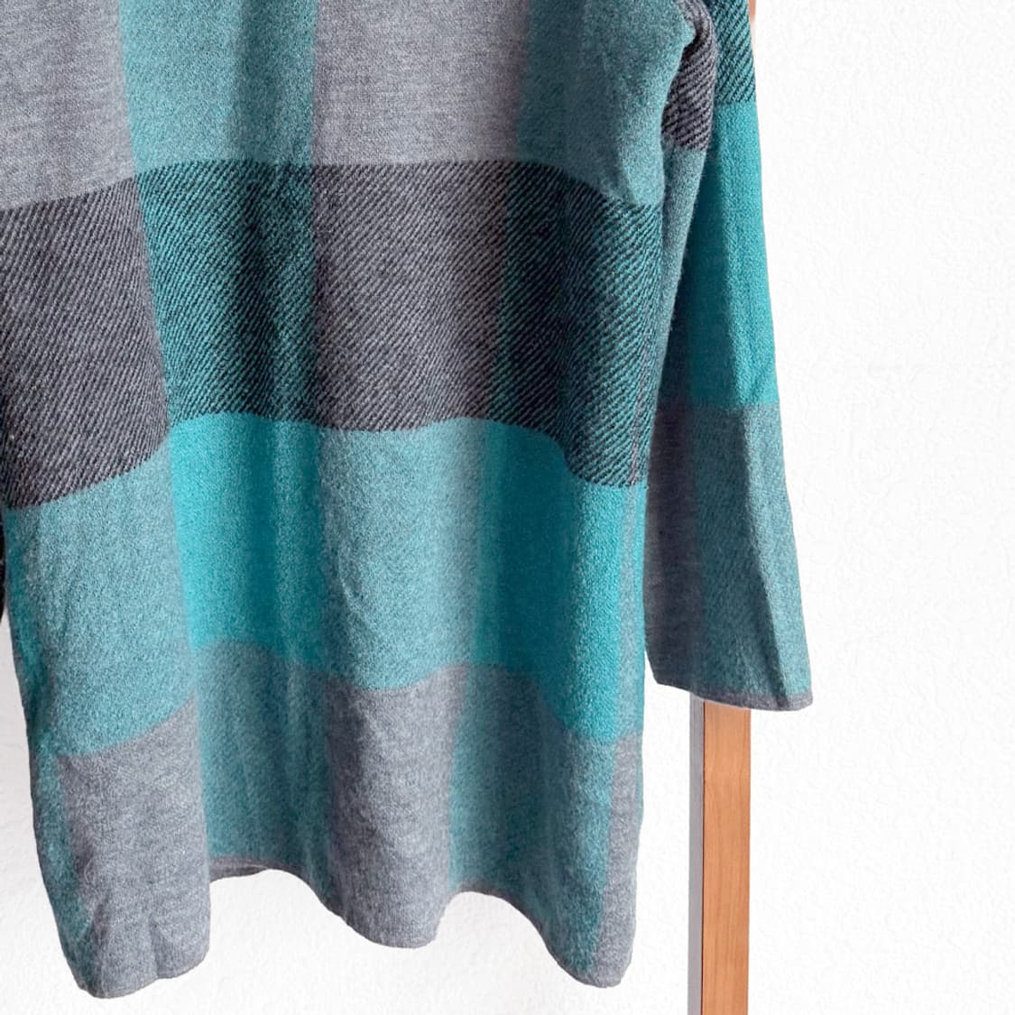 그린포그 체크 후드 코트 상품이미지9