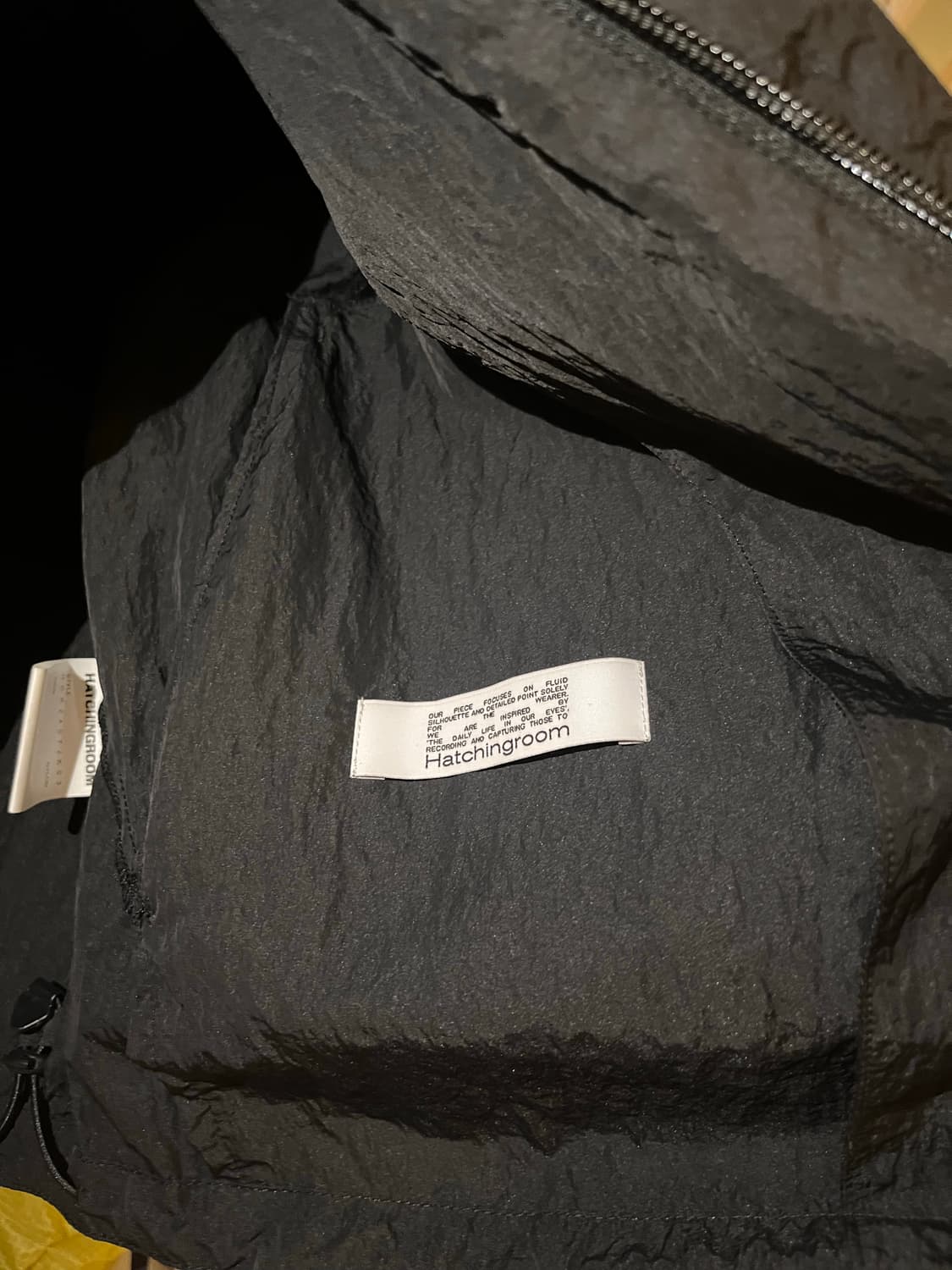 hatchingroom nylon vest / bk (os) 상품이미지5